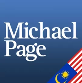 Logo of Michael Page with a Malaysian flag in the corner.